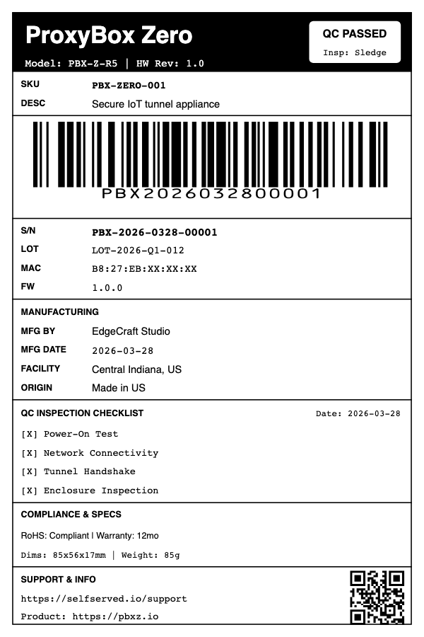 AI-generated Product Label