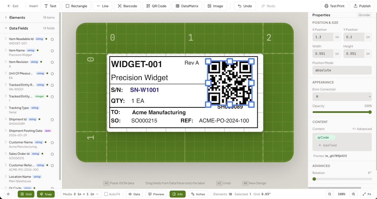 BinderyPress WYSIWYG template designer interface