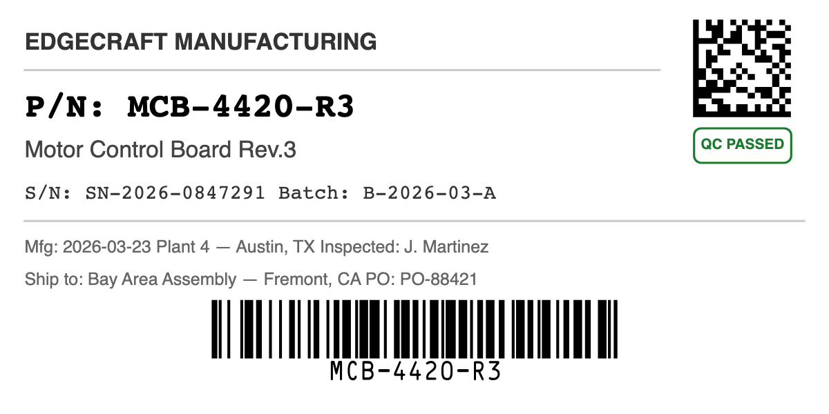 Compliance Labels