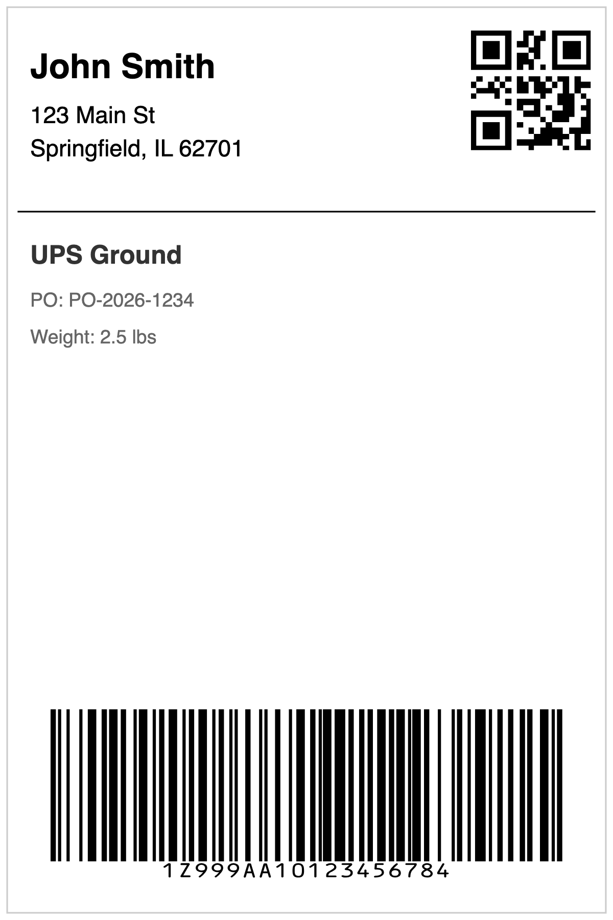 Shipping Labels